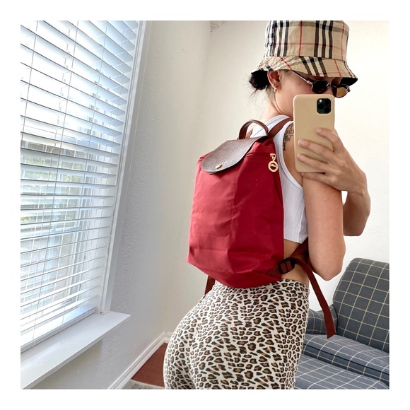 Longchamp Handbags - longchamp • le pliage original backpack in red